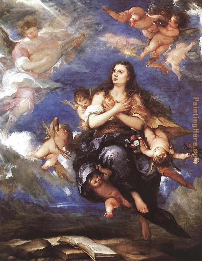Assumption of Mary Magdalene By Antolinez painting - Unknown Artist Assumption of Mary Magdalene By Antolinez art painting